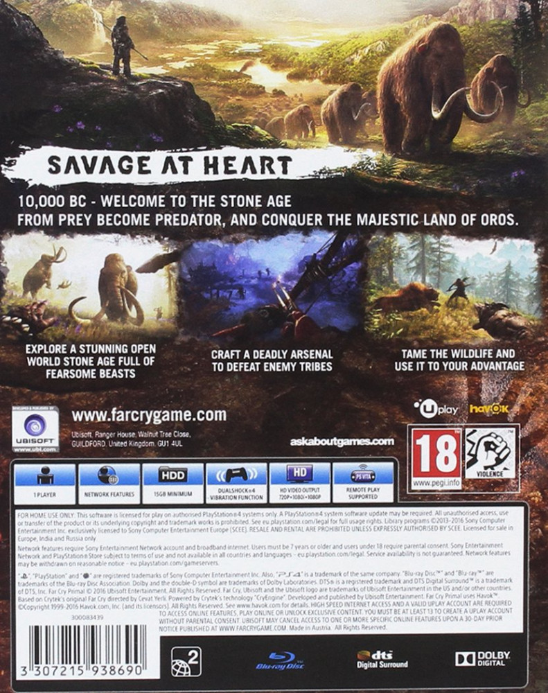 صورة فار كراي بريمال - Far Cry Primal PS4 مستعملة رقم 4