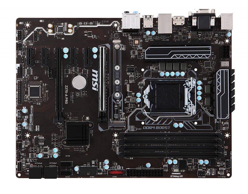 صورة MSI Pro Series Intel Z270 DDR4 USB 3 CrossFire ATX Motherboard (Z270-A PRO) رقم 4