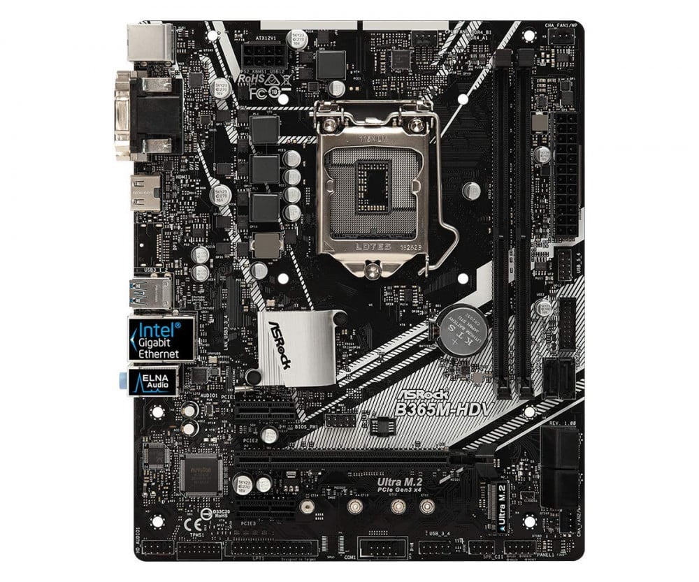 صورة ASRock Intel B365 Chipset Motherboard, B365M-HDV رقم 2