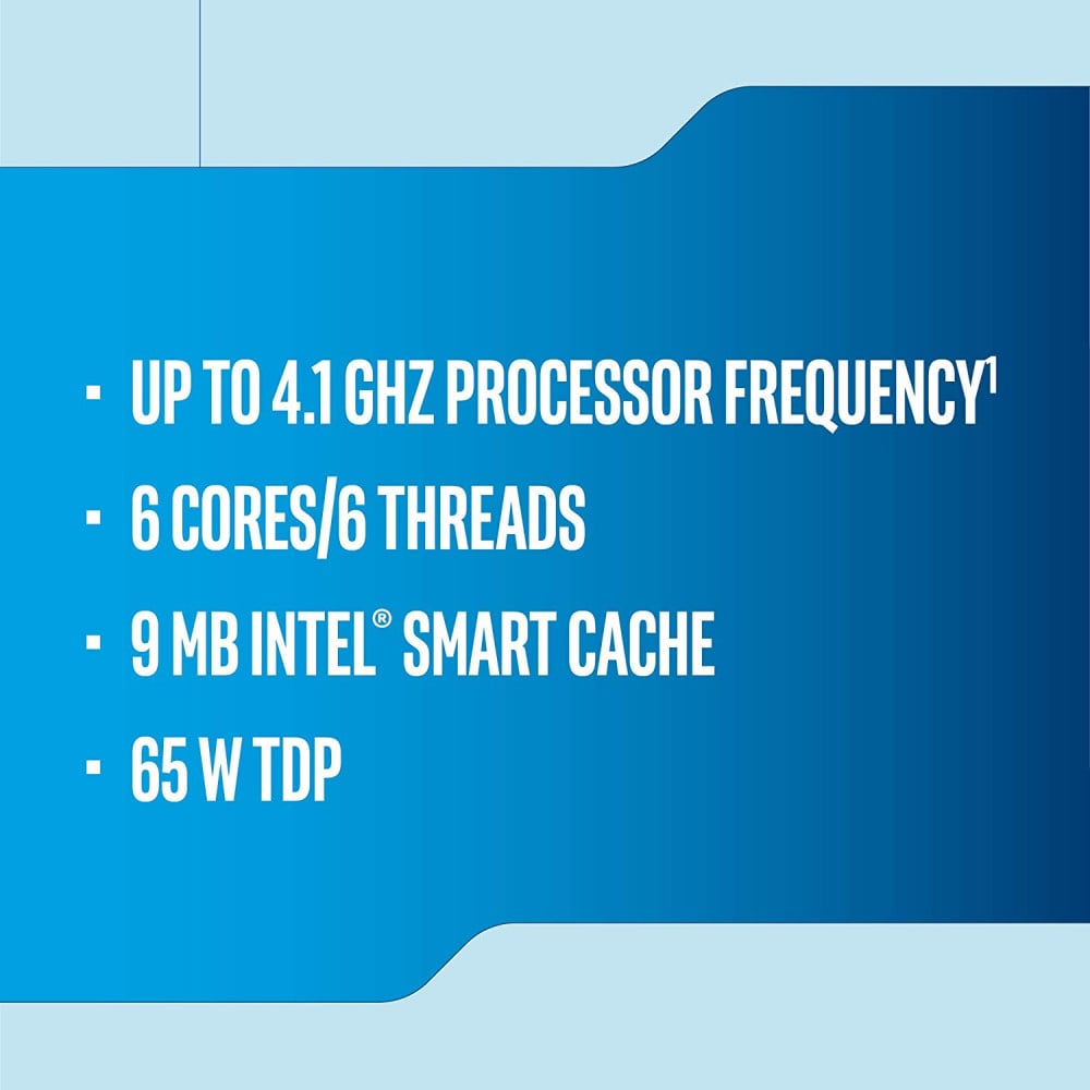 صورة Intel Core i5-9400F Desktop Processor 6 Cores 4.1 GHz Turbo Without Graphics رقم 2