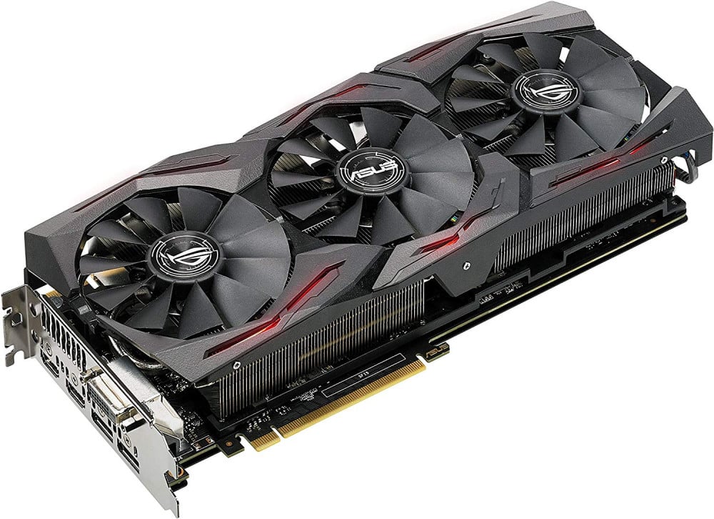 صورة ASUS ROG Strix GTX1080TI O11G Gaming GeForce 11GB OC Edition VR Ready 5K HD Gaming HDMI DisplayPort Dvi Overclocked PC GDDR5X Graphics Card رقم 6