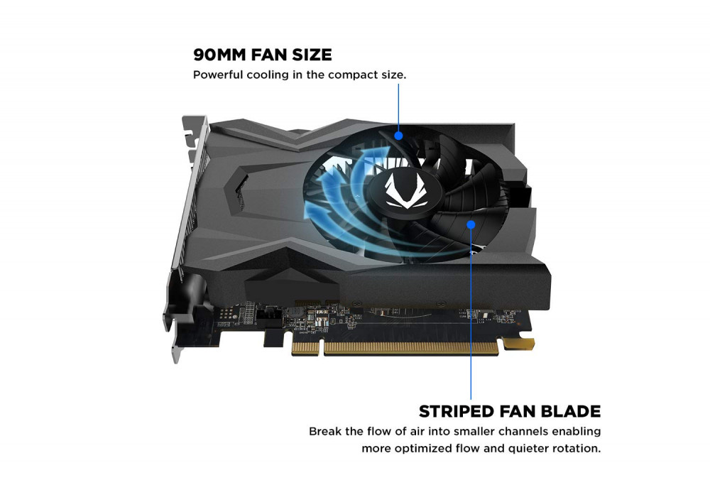 صورة ZOTAC Gaming GeForce GTX 1650 OC 4GB GDDR5 128-Bit Gaming Graphics Card. Super Compact رقم 6