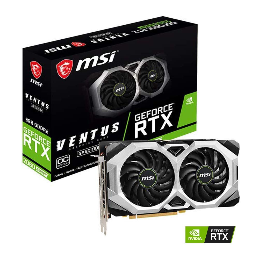 صورة MSI Gaming GeForce RTX 2060 Super 8GB GDRR6 256-Bit HDMI.DP G-Sync Turing Architecture Overclocked Graphics Card (RTX 2060 Super Ventus GP OC