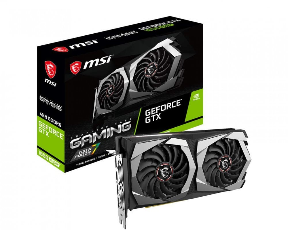 صورة MSI Gaming GeForce GTX 1650 Super 128-Bit HDMIDP 4GB GDRR6 HDCP Support DirectX 12 Dual Fan VR Ready OC Graphics Card