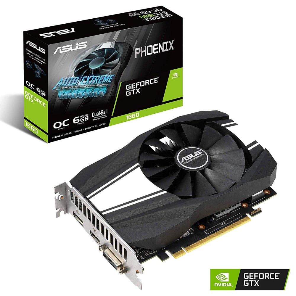 صورة ASUS GeForce GTX 1660 Overclocked 6GB Phoenix Fan Edition HDMI DP DVI رقم 3