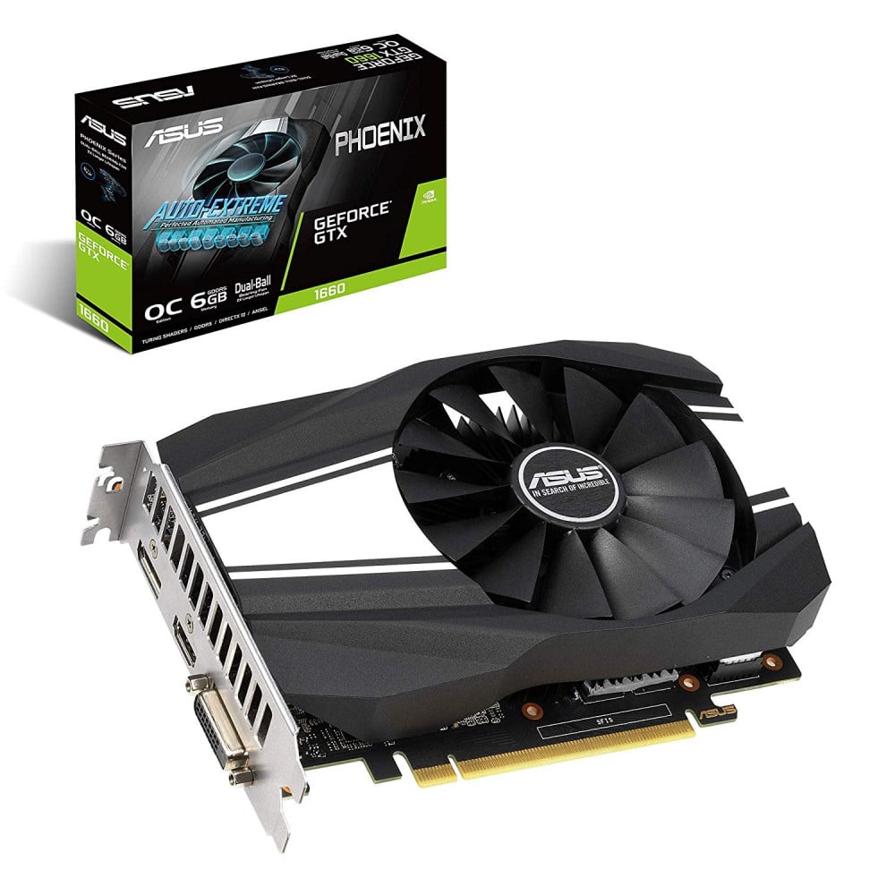 صورة ASUS GeForce GTX 1660 Overclocked 6GB Phoenix Fan Edition HDMI DP DVI رقم 5