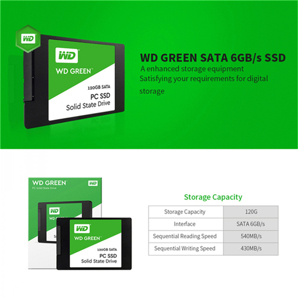 صورة هارديسك WD Green SSD 240GB أداء موثوق وسرعة متميزة رقم 3