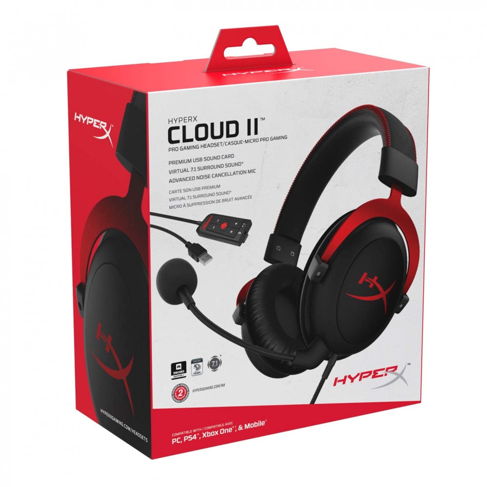 صورة سماعة هايبر إكس كلاود 2 - HyperX Cloud 2 Wired Gaming Headset رقم 5