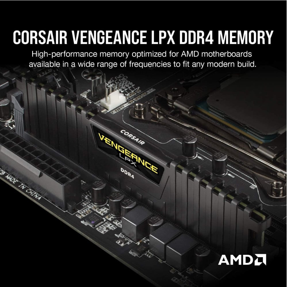 صورة RAM Corsair Vengeance LPX 16GB (2 X 8GB) DDR4 3600 (PC4-28800) C18 1.35V Desktop Memory - Black رقم 5