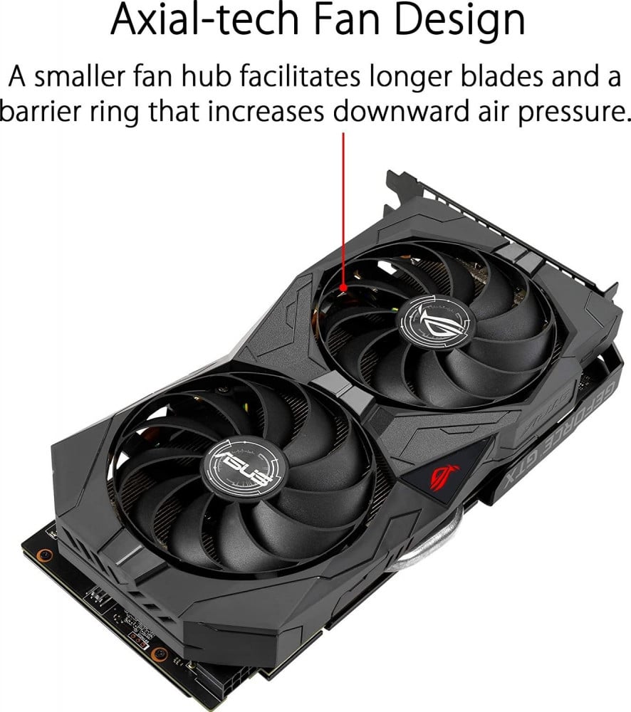 صورة ASUS ROG Strix GeForce GTX 1660 Super Advanced 6GB Edition GDDR6 HDMI 2.0 DP 1.4 Gaming Graphics Card (ROG-STRIX-GTX1660S-A6G-GAMING) رقم 3