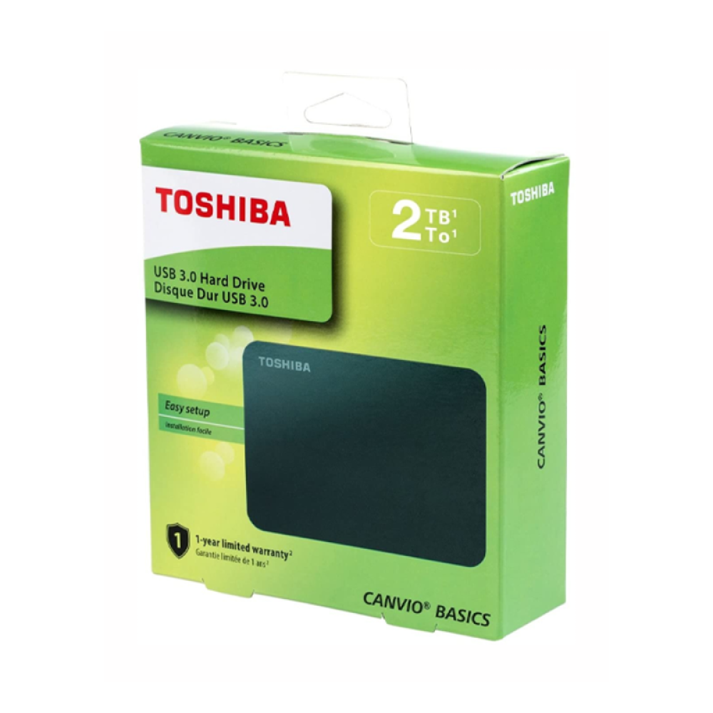 صورة هارديسك Toshiba Canvio Basics 2TB – التخزين الأمثل والأداء الفائق