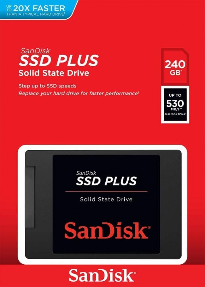 صورة SanDisk SSD PLUS 240GB Internal SSD - SATA III 6 Gbs, 2.57mm, Up to 530 MBs - SDSSDA-240G-G26 رقم 2