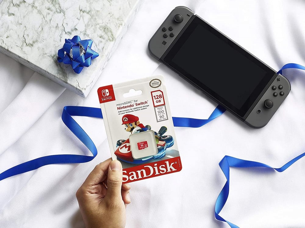 صورة WhatsApp Twitter Facebook Telegram SMS Copy Link بطاقة ذاكرة مايكرو اس دي اكس سي 128 جيجا -SanDisk 128GB microSDXC UHS-I-Memory-Card for Nintendo-Switch - SDSQXAO-128G-GNCZN رقم 6