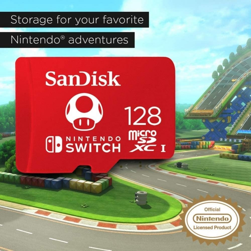 صورة WhatsApp Twitter Facebook Telegram SMS Copy Link بطاقة ذاكرة مايكرو اس دي اكس سي 128 جيجا -SanDisk 128GB microSDXC UHS-I-Memory-Card for Nintendo-Switch - SDSQXAO-128G-GNCZN رقم 8