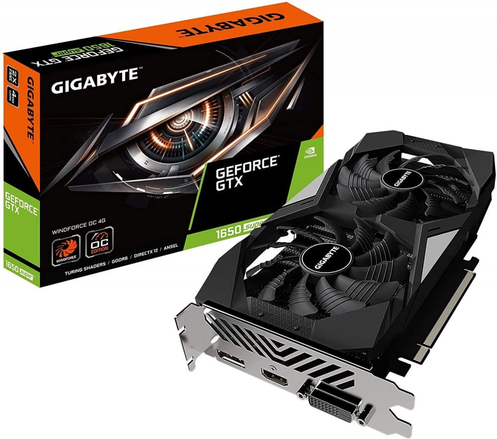 صورة GeForce GTX 1650 Super Windforce OC 4G Graphics Card, 2X Windforce Fans, 4GB 128-Bit GDDR6, Video Card رقم 2