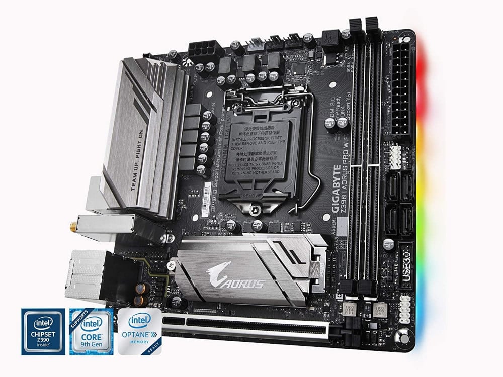 صورة GIGABYTE Z390 I AORUS PRO WiFi (Intel LGA1151Z390Mini-ItxM.2Realtek ALC1220-VbIntel GbE LANHDMIGaming Motherboard) رقم 6