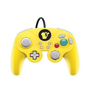صورة Nintendo Switch 500-100-NA-D3 Pokemon Pikachu GameCube Style Wired Fight Pad Pro Controller by PDP رقم 2