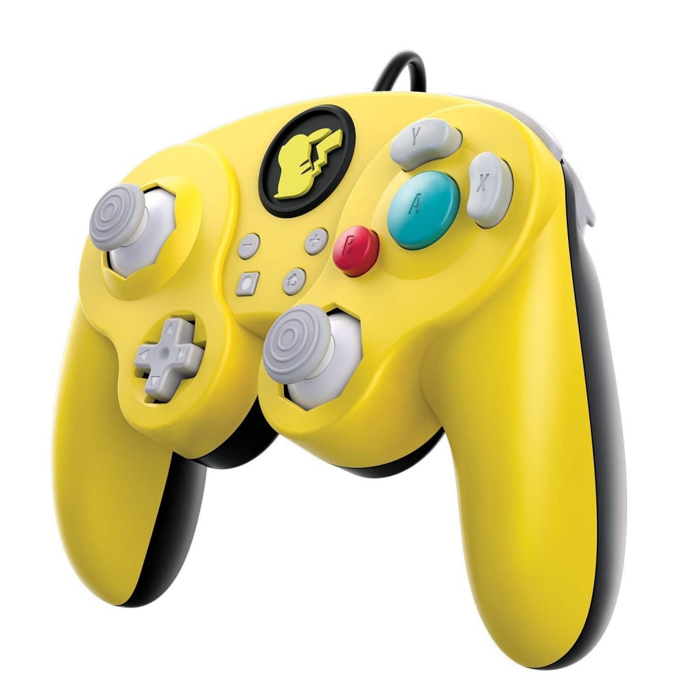 صورة Nintendo Switch 500-100-NA-D3 Pokemon Pikachu GameCube Style Wired Fight Pad Pro Controller by PDP رقم 6