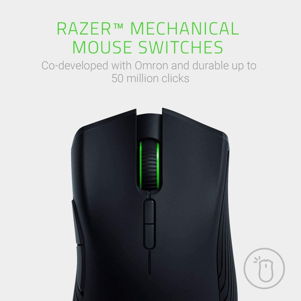 صورة ماوس Razer Mamba Wireless - دقة 16,000 DPI وأداء لاسلكي مع إضاءة RGB رقم 2