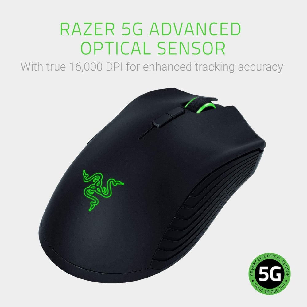 صورة ماوس Razer Mamba Wireless - دقة 16,000 DPI وأداء لاسلكي مع إضاءة RGB رقم 4