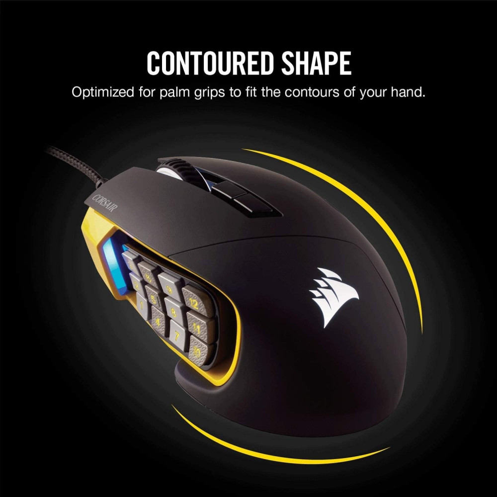 صورة Corsair Scimitar Pro RGB USB Wired Mouse رقم 4