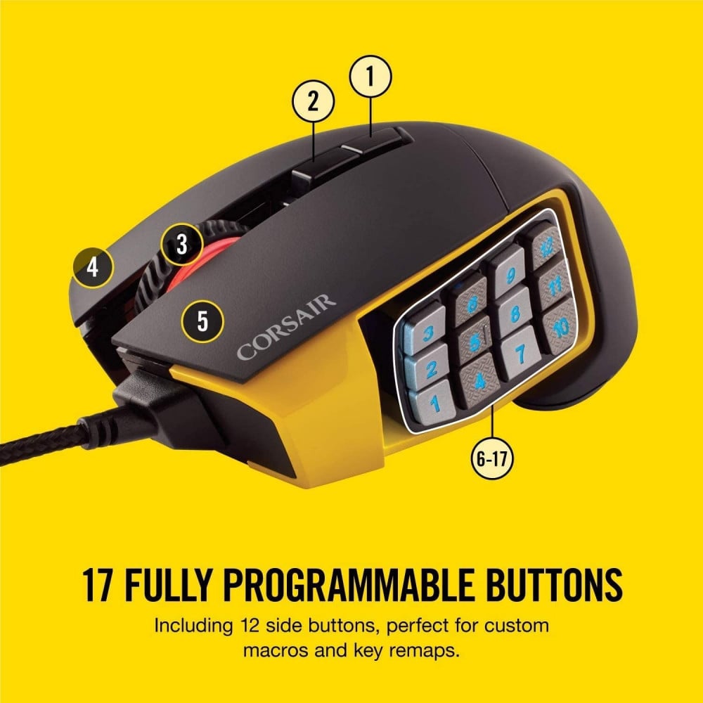 صورة Corsair Scimitar Pro RGB USB Wired Mouse رقم 6