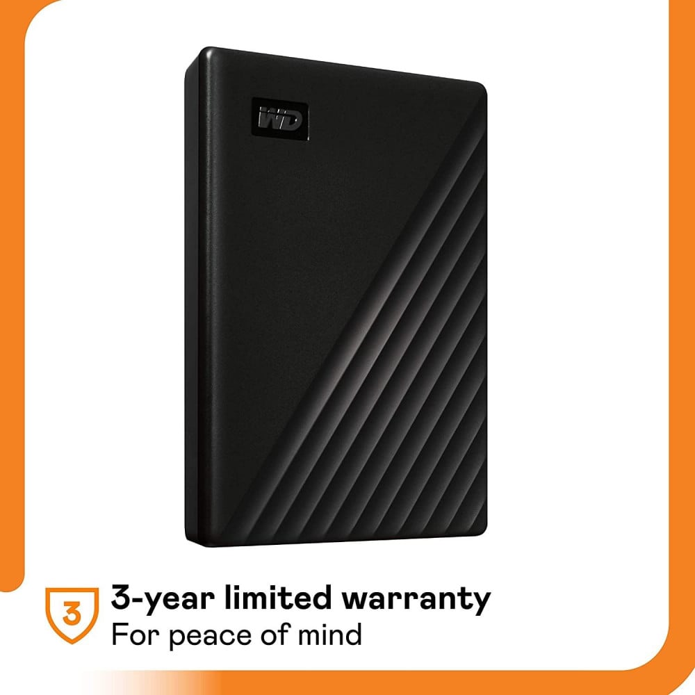 صورة WD 1TB My Passport Portable External Hard Drive, Black - WDBYVG0010BBK-WESN رقم 2