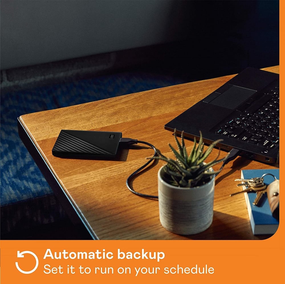 صورة WD 1TB My Passport Portable External Hard Drive, Black - WDBYVG0010BBK-WESN رقم 4