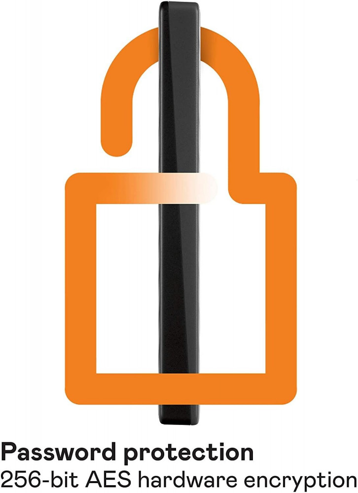 صورة WD 1TB My Passport Portable External Hard Drive, Black - WDBYVG0010BBK-WESN