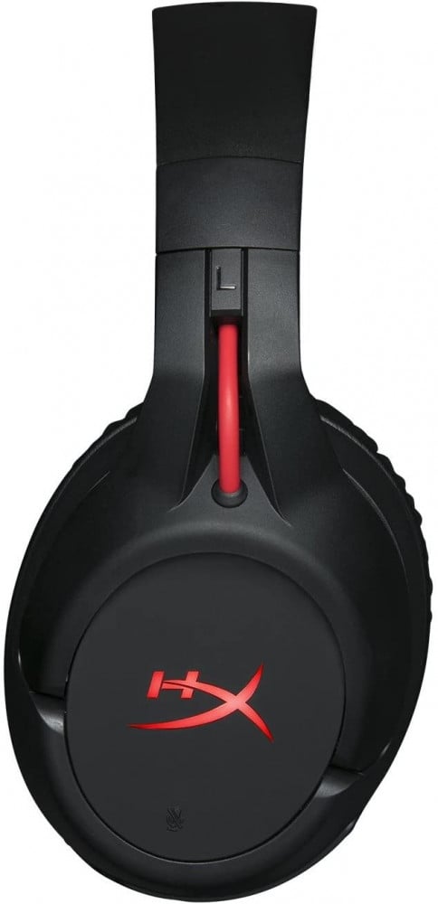 صورة سماعة هايبر اكس - HyperX Cloud Flight - Wireless Gaming Headset, with Long Lasting Battery Upto 30 hours of Use, Detachable Noise Cancelling Microphone, Red LED Light, Bass, Comfortable Memo رقم 7