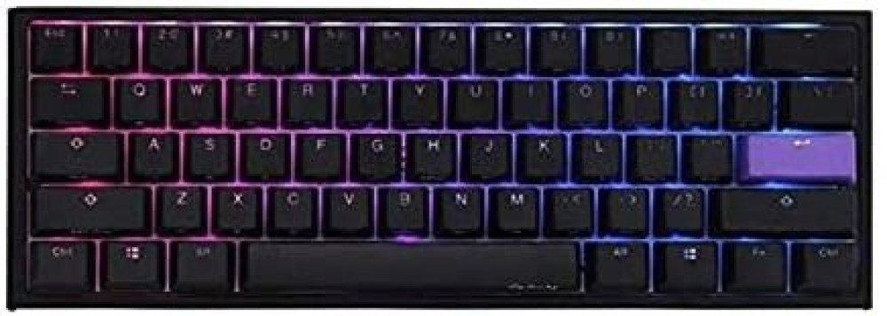 صورة Ducky One 2 Mini RGB LED 60% Double Shot PBT Mechanical Keyboard (Cherry MX Silent Red) رقم 2