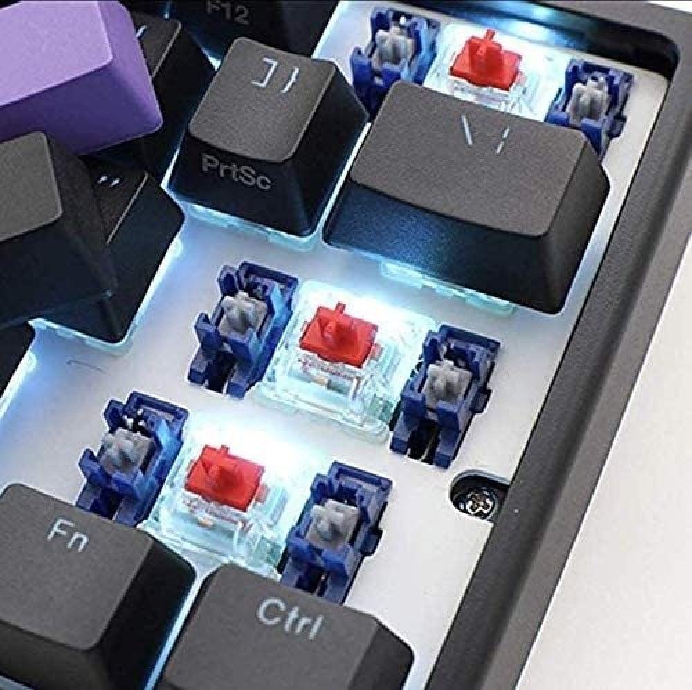 صورة Ducky One 2 Mini RGB LED 60% Double Shot PBT Mechanical Keyboard (Cherry MX Silent Red) رقم 3