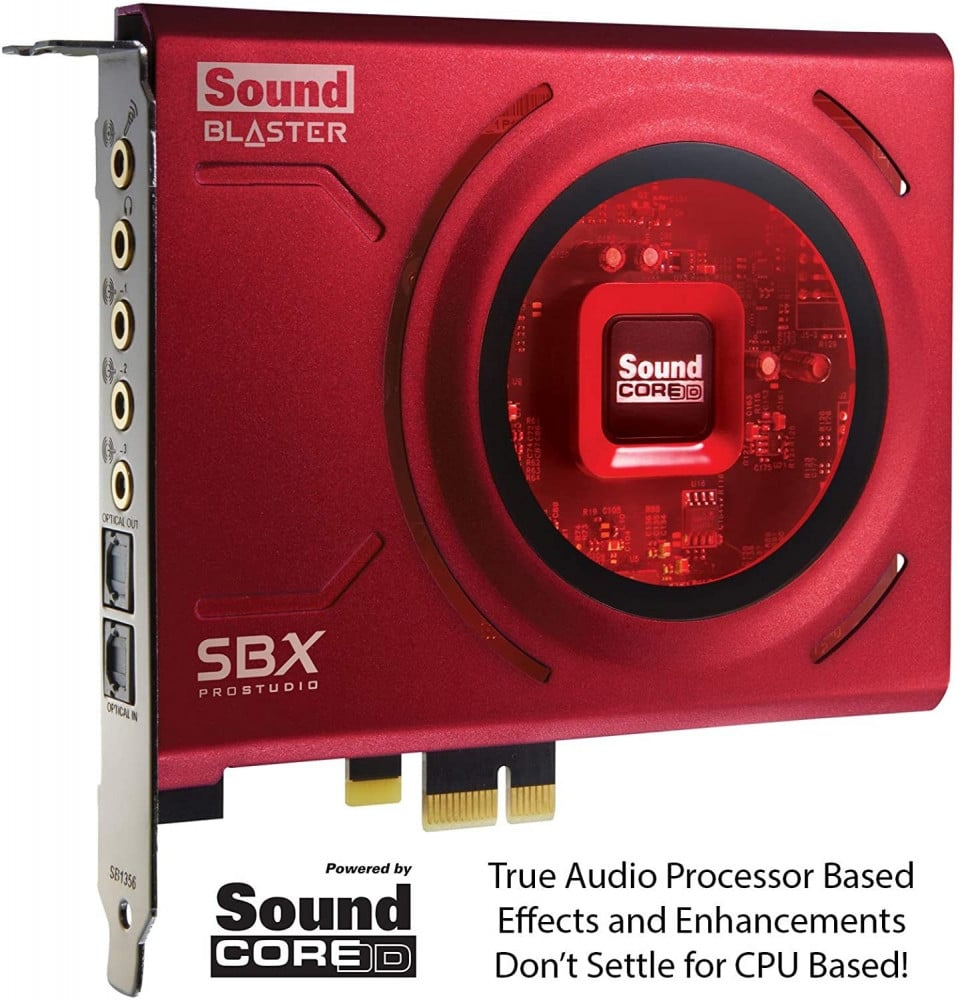 صورة ساوند بلاستر - Sound Blaster Z PCIe Gaming Sound Card with High Performance Headphone Amp and Beam Forming Microphone رقم 4