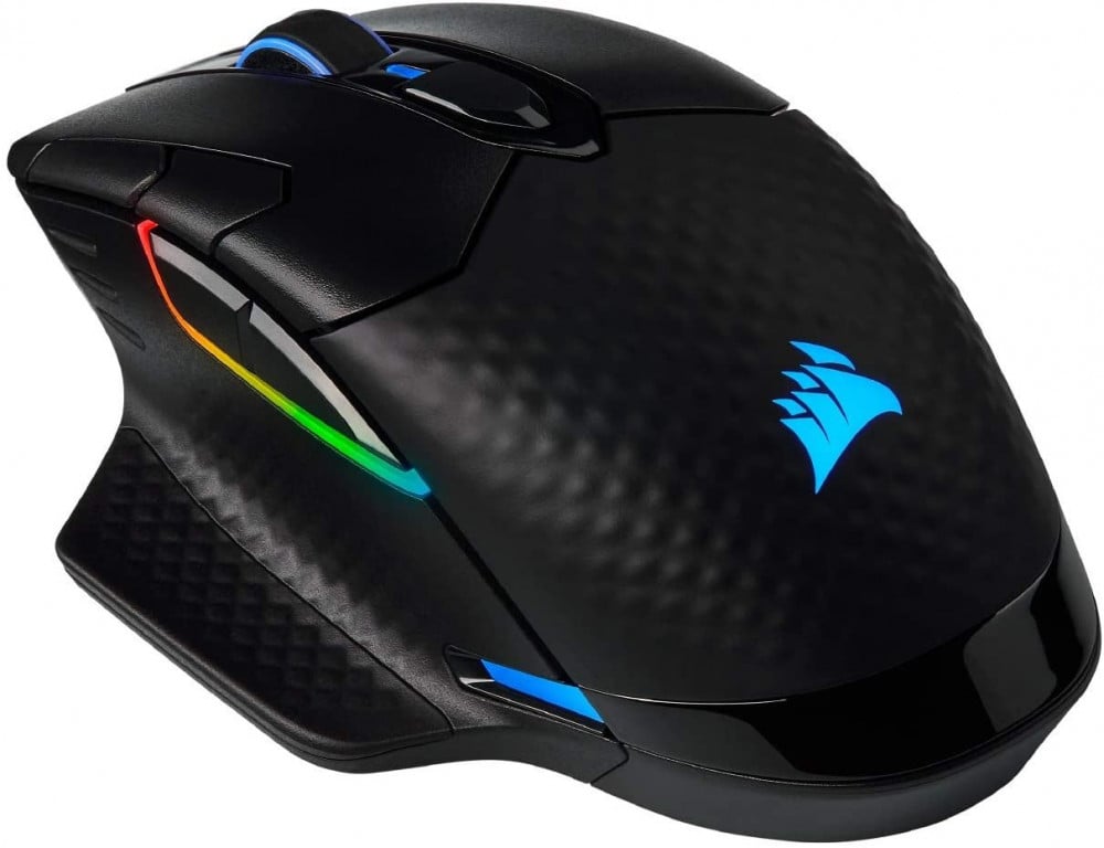 صورة Corsair Dark Core RGB Pro, Wireless FPSMOBA Gaming Mouse with SLIPSTREAM Technology, Black, Backlit RGB LED, 18000 DPI