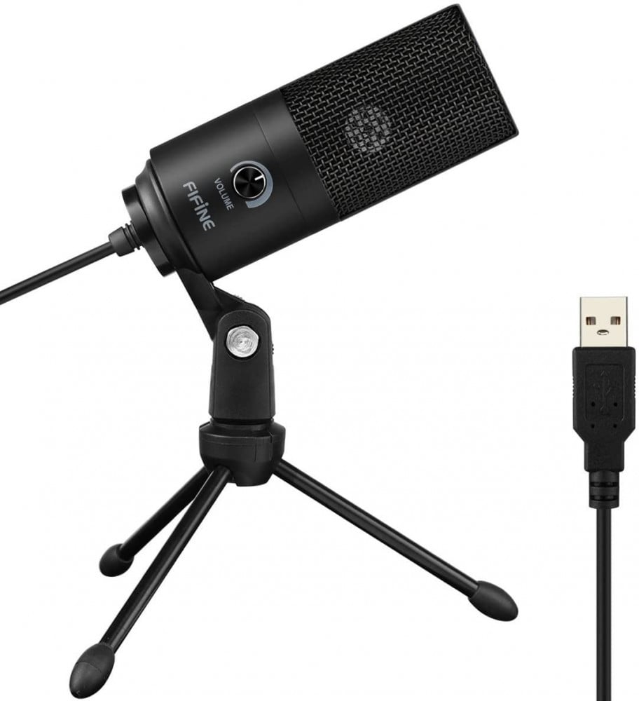 صورة مايكروفون فيفينا - USB Microphone,Fifine Metal Condenser Recording Microphone for Laptop MAC or Windows Cardioid Studio Recording Vocals, Voice Overs,Streaming Broadcast and YouTube Videos-K رقم 2