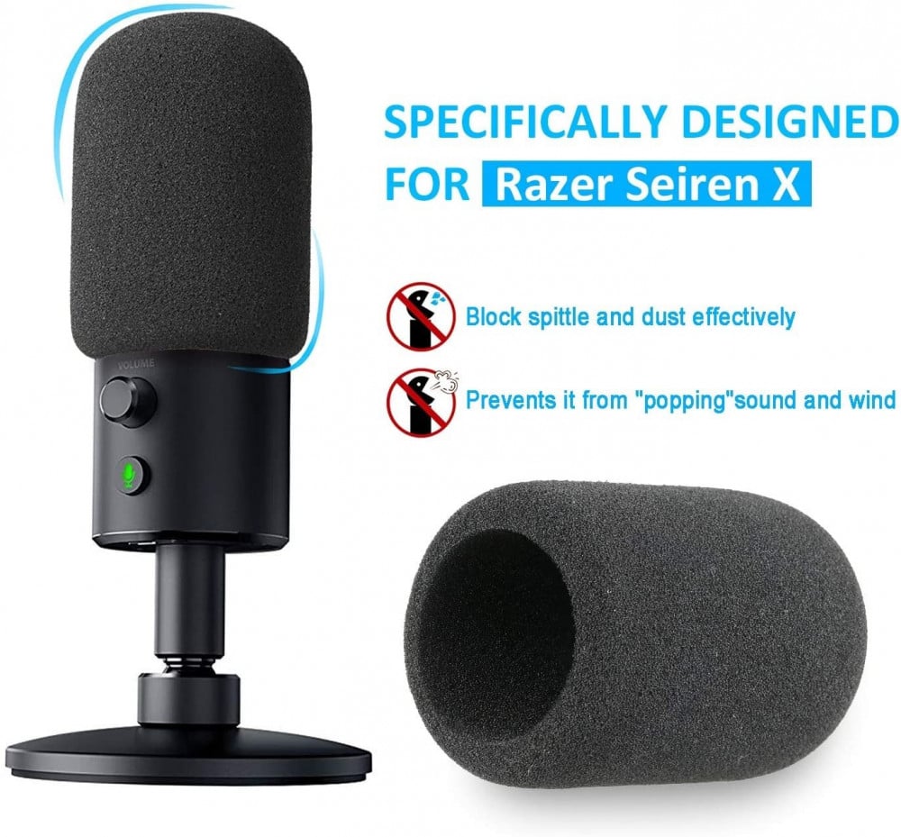 صورة Razer Seiren X Boom Arm with Pop Filter - Mic Stand with Foam Cover Windscreen for Razer Seiren X Streaming Microphone by YOUSHARES رقم 3