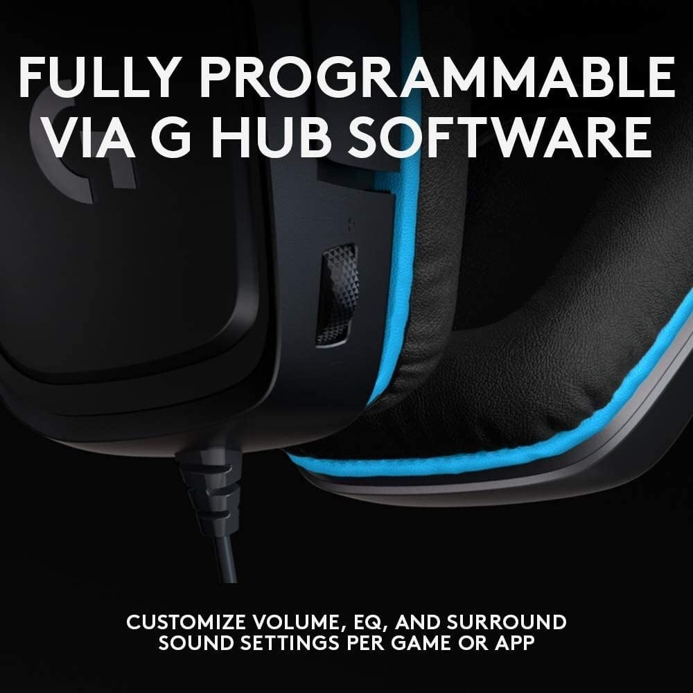 صورة سماعة لوجيتك جي 432 - Logitech G432 DTSX 7.1 Surround Sound Wired PC Gaming Headset رقم 3