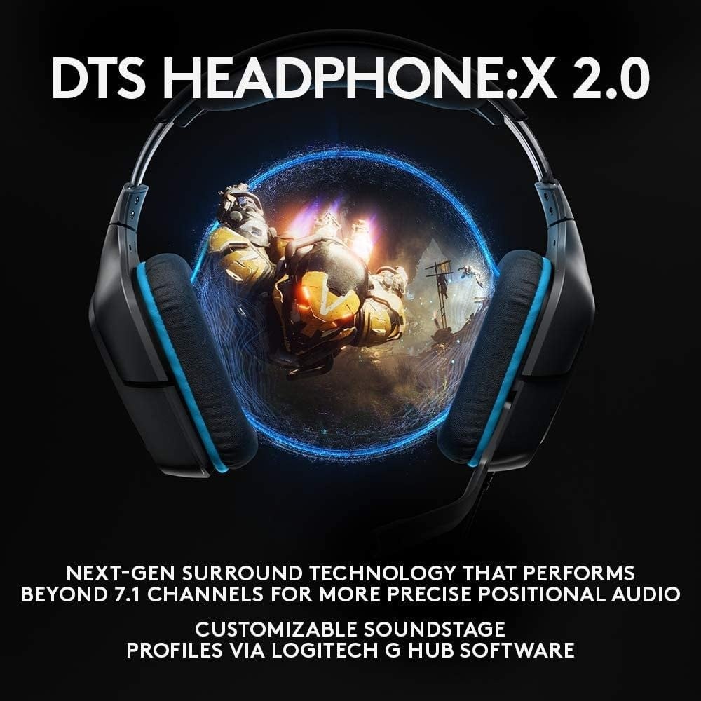 صورة سماعة لوجيتك جي 432 - Logitech G432 DTSX 7.1 Surround Sound Wired PC Gaming Headset رقم 5