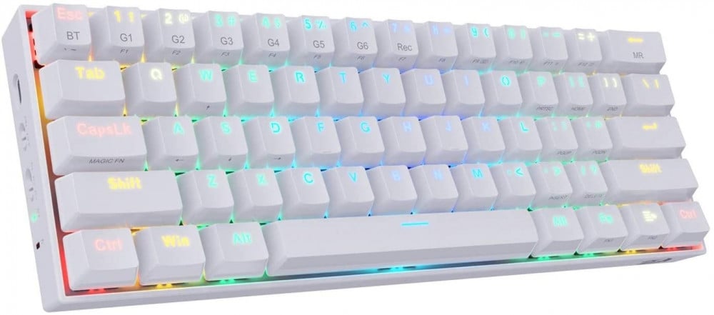 صورة Redragon K530 Draconic 60% Compact RGB Wireless Mechanical Keyboard, 61 Keys TKL Designed 5.0 Bluetooth Gaming Keyboard with Brown Switches and 16.8 Million RGB Lighting for PC, Laptop, Cell رقم 8