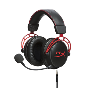 صورة سماعة هايبر اكس كلاود - HyperX Cloud Alpha - Gaming Headset, Dual Chamber Drivers, Award Winning Comfort, Durable Aluminum Frame, Detachable Microphone, Works on PC, PS4, Xbox One, Nintendo 