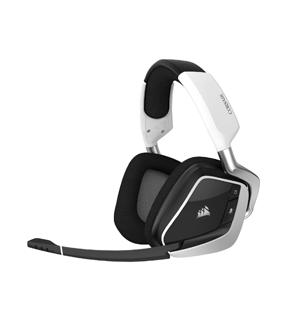 صورة سماعة كورسير فويد - Corsair VOID RGB Elite Wireless Premium Gaming Headset with 7.1 Surround Sound - Discord Certified - Works with PC, PS5 and PS4 - White