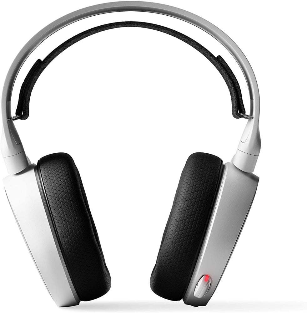 صورة سماعة ستيل سيرس - SteelSeries Arctis 5 - RGB Illuminated Gaming Headset with DTS HeadphoneX v2.0 Surround - For PC and PlayStation 4 - White رقم 2