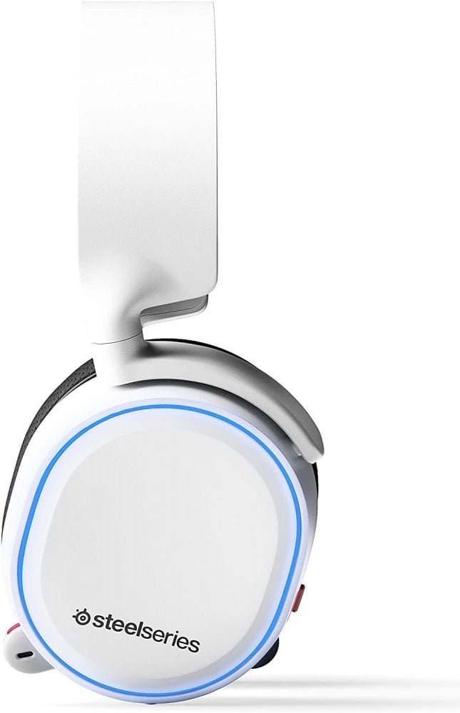 صورة سماعة ستيل سيرس - SteelSeries Arctis 5 - RGB Illuminated Gaming Headset with DTS HeadphoneX v2.0 Surround - For PC and PlayStation 4 - White رقم 5