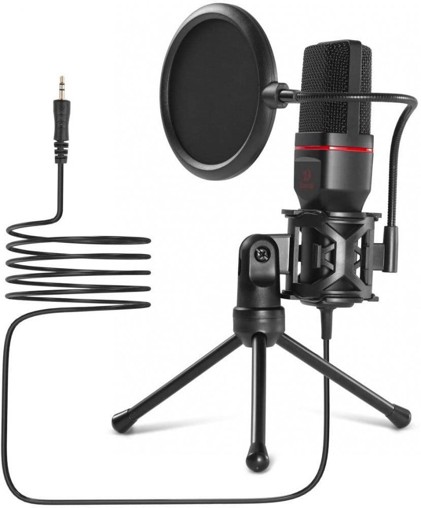 صورة مايك خارجي ريدراجون - Redragon Seyfert GM100 Professional Gaming Microphone with Pop Filter (3.5mm connection) رقم 6