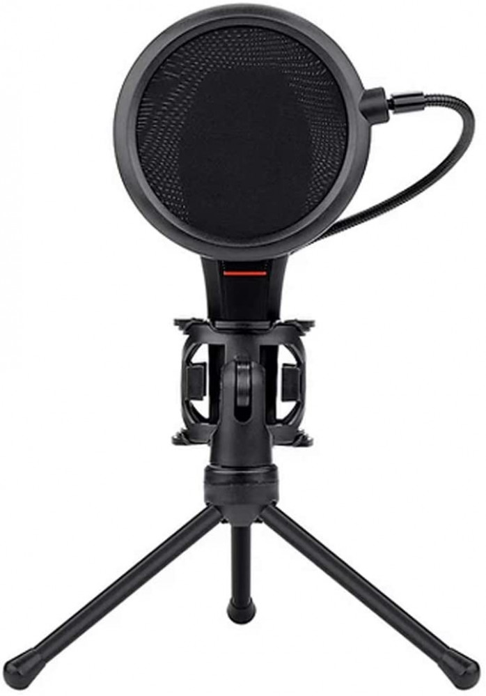 صورة مايك ريدراجون - The Redragon Quasar GM200 Omnidirectional USB Condenser Microphone with Tripod & Pop Filter رقم 2