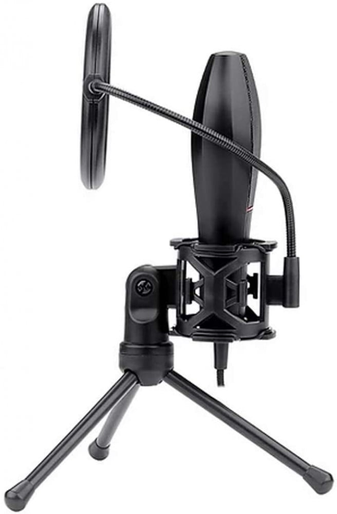 صورة مايك ريدراجون - The Redragon Quasar GM200 Omnidirectional USB Condenser Microphone with Tripod & Pop Filter رقم 3