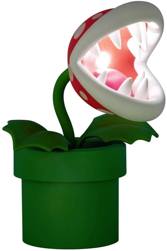 صورة Paladone Piranha Plant Posable Lamp BDP | LED Light with Flexible Head for Nintendo Fans | Officially Licensed Super Mario | 33cm Tall USB Powered, Red and Green رقم 6