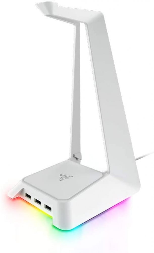 صورة Razer Base Station Chroma - حامل سماعة رأس احترافي بإضاءة RGB وتصميم عصري باللون الأبيض رقم 8