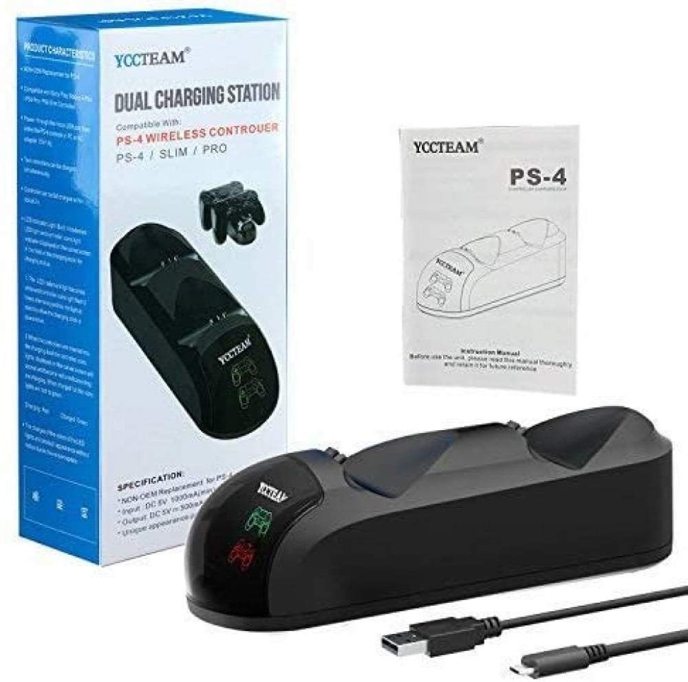 صورة قاعده شحن كنترول سوني 4 - YCCTEAM DUAL CHARGING STATION PS4 رقم 3