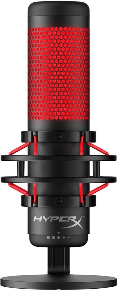 صورة مايك هايبر اكس - HyperX QuadCast - USB Condenser Gaming Microphone, for PC, PS4 and Mac, Anti-Vibration Shock Mount, Four Polar Patterns, Pop Filter, Gain Control, Podcasts, Twitch, YouTube, رقم 8